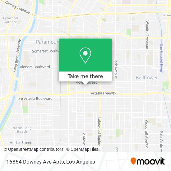 16854 Downey Ave Apts map