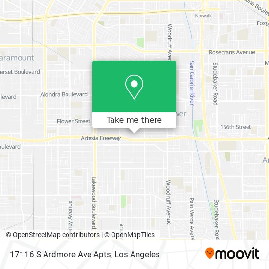 17116 S Ardmore Ave Apts map