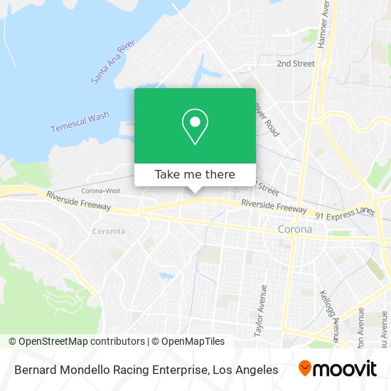 Bernard Mondello Racing Enterprise map