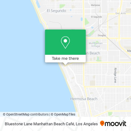 Bluestone Lane Manhattan Beach Café map