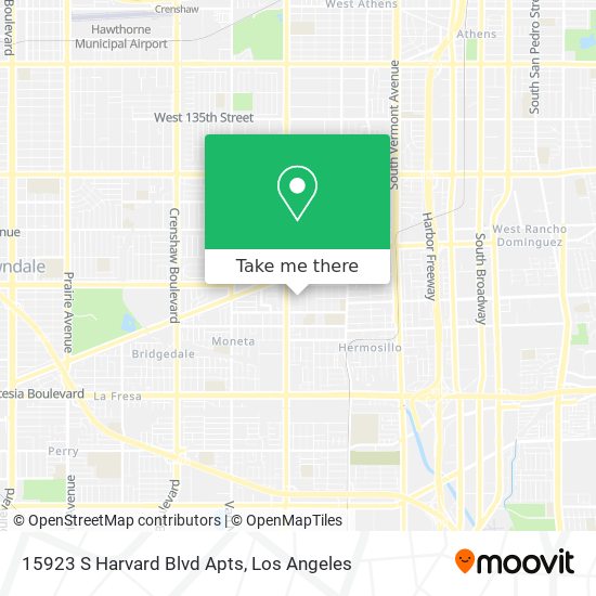 15923 S Harvard Blvd Apts map