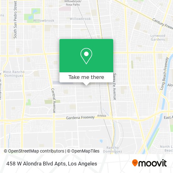 458 W Alondra Blvd Apts map