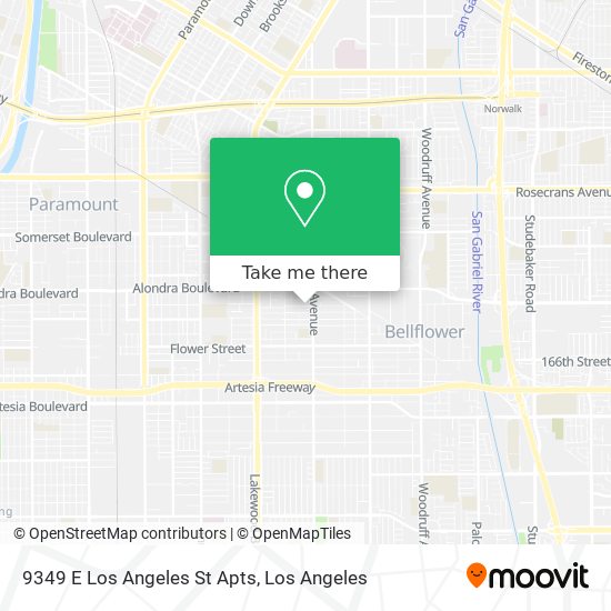 9349 E Los Angeles St Apts map