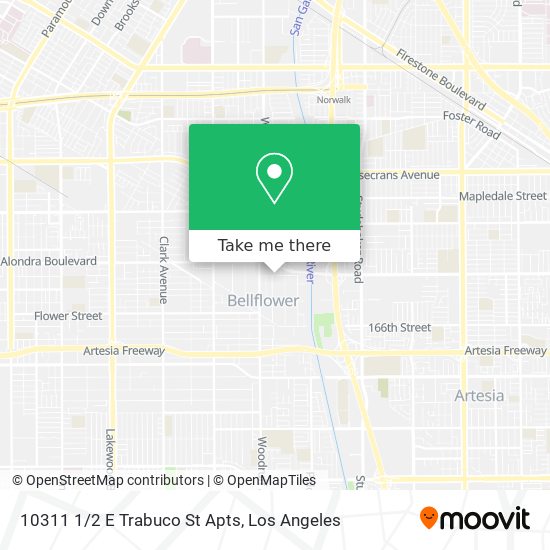 Mapa de 10311 1/2 E Trabuco St Apts