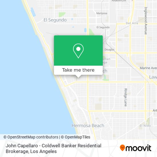 Mapa de John Capellaro - Coldwell Banker Residential Brokerage