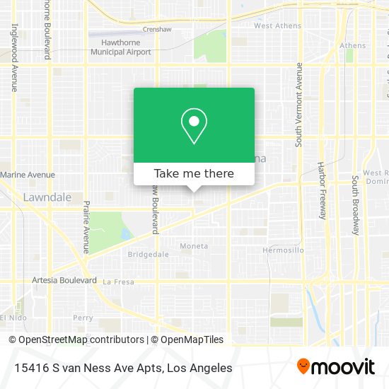 15416 S van Ness Ave Apts map