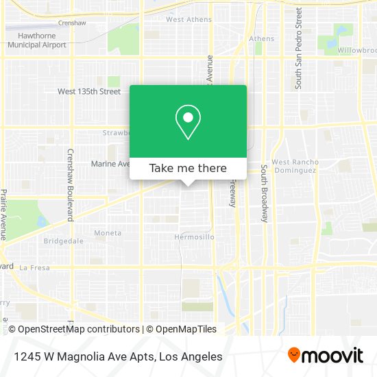 1245 W Magnolia Ave Apts map
