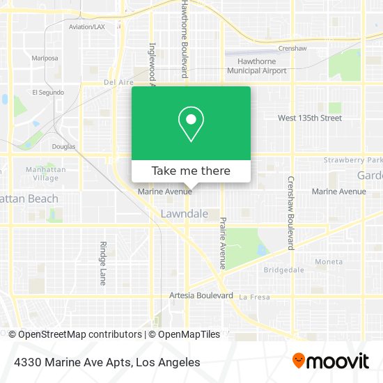 4330 Marine Ave Apts map
