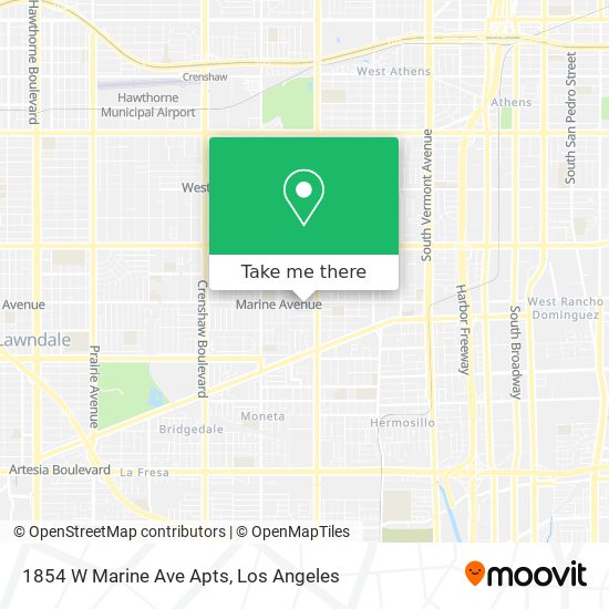 Mapa de 1854 W Marine Ave Apts