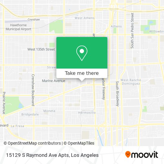 15129 S Raymond Ave Apts map