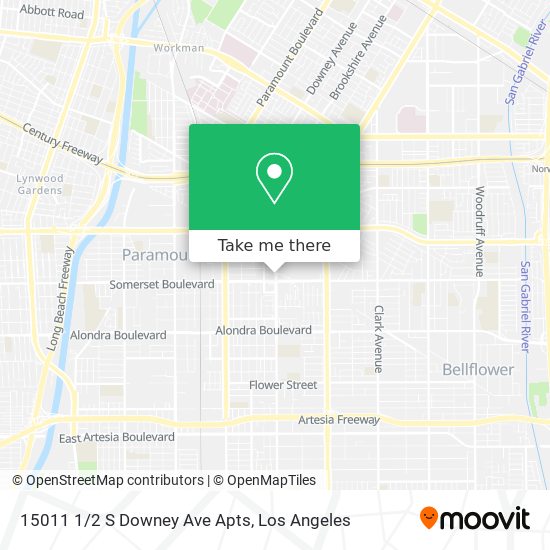 Mapa de 15011 1/2 S Downey Ave Apts