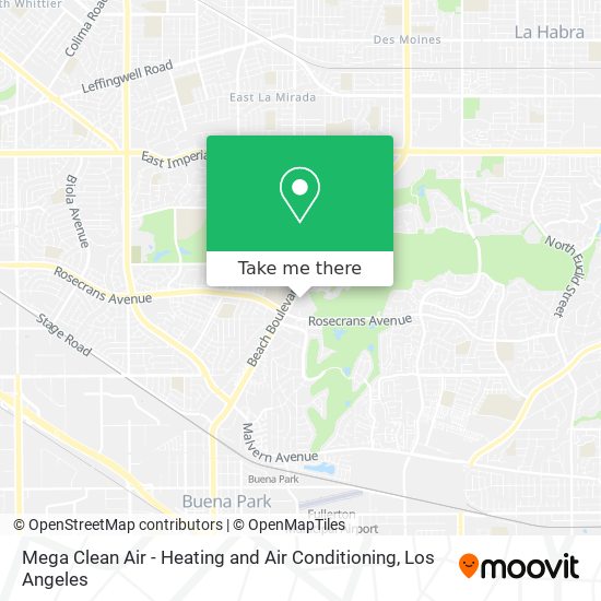 Mega Clean Air - Heating and Air Conditioning map