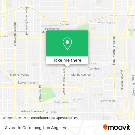 Alvarado Gardening map