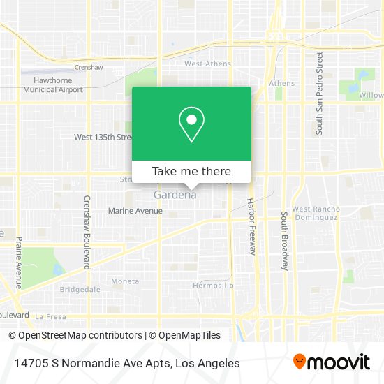Mapa de 14705 S Normandie Ave Apts