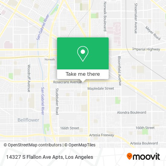 14327 S Flallon Ave Apts map