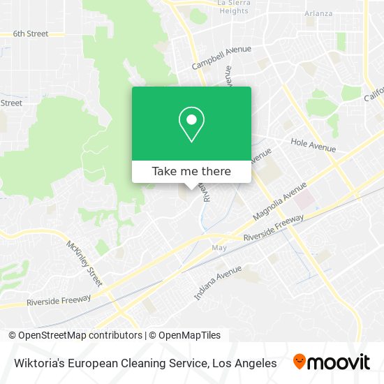 Wiktoria's European Cleaning Service map