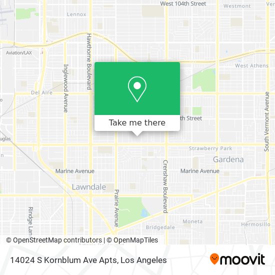 14024 S Kornblum Ave Apts map