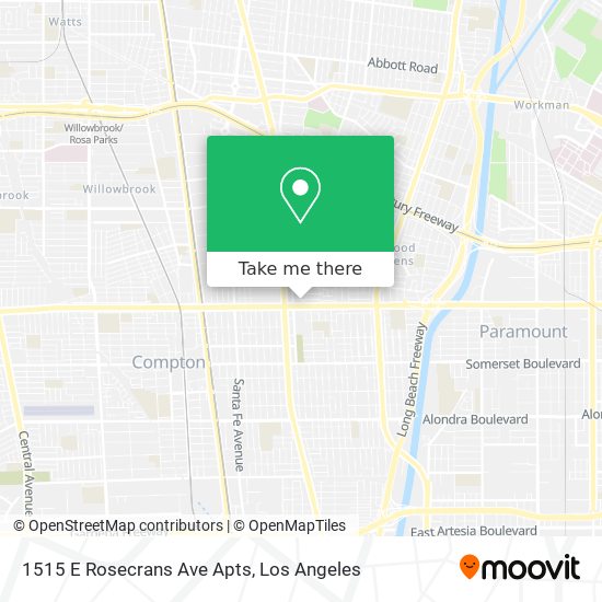 1515 E Rosecrans Ave Apts map