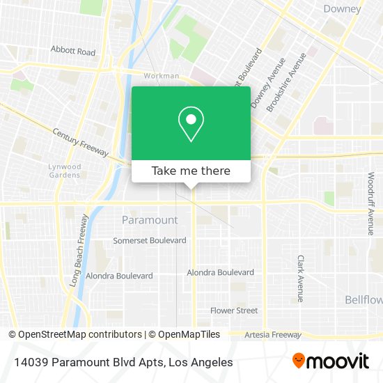 14039 Paramount Blvd Apts map