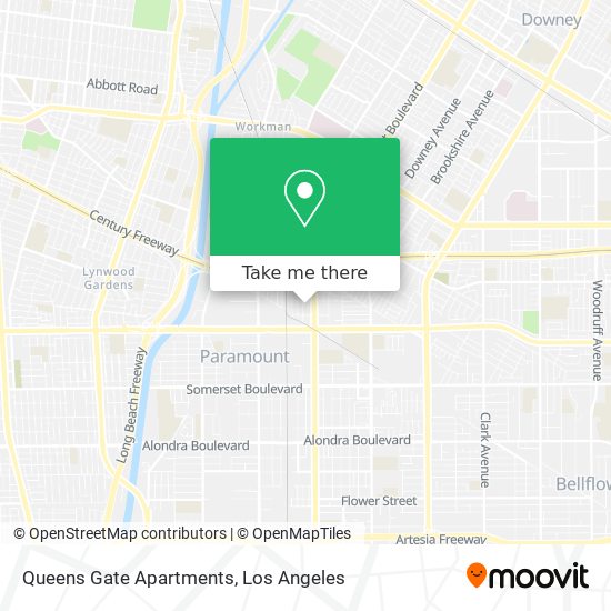 Queens Gate Apartments map