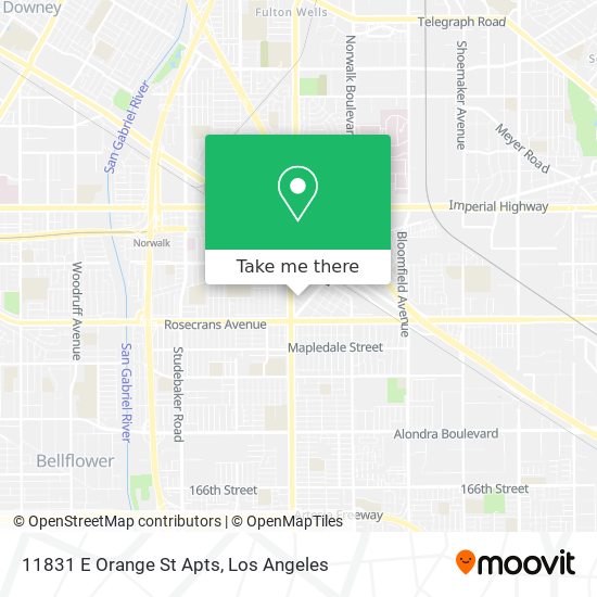 Mapa de 11831 E Orange St Apts