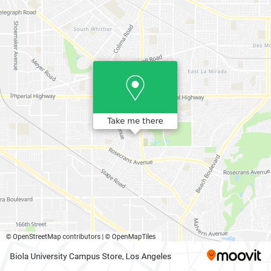 Biola University Campus Store map