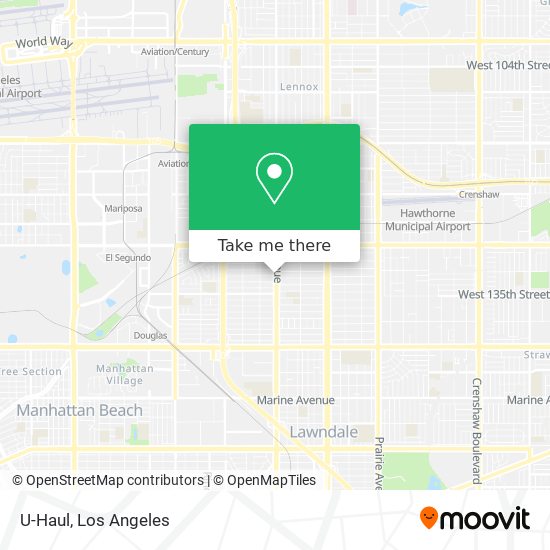 U-Haul map