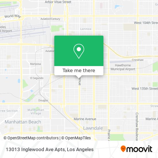 13013 Inglewood Ave Apts map