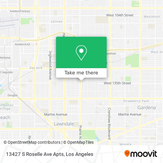 Mapa de 13427 S Roselle Ave Apts