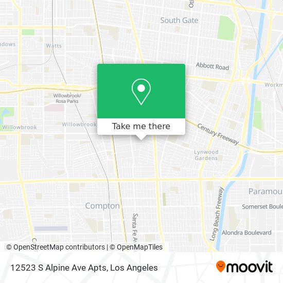 12523 S Alpine Ave Apts map