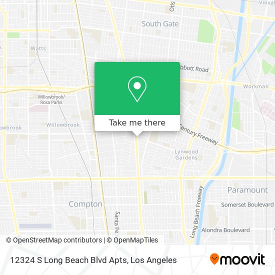 Mapa de 12324 S Long Beach Blvd Apts