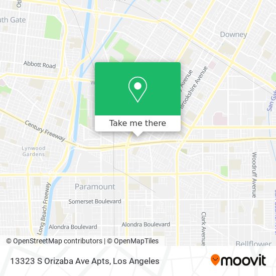 13323 S Orizaba Ave Apts map