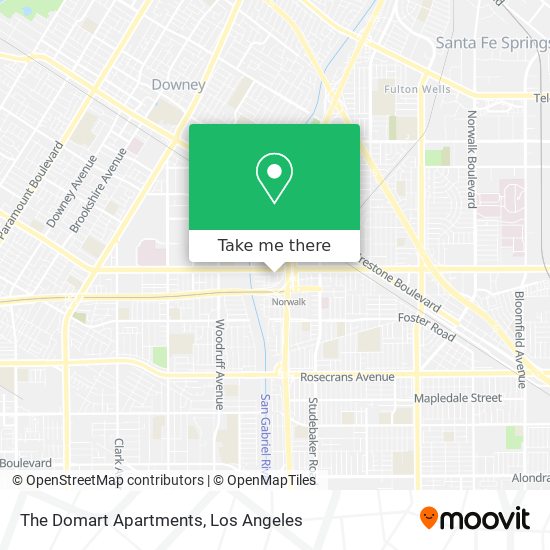 The Domart Apartments map