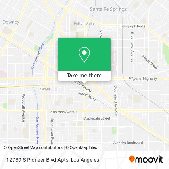 12739 S Pioneer Blvd Apts map