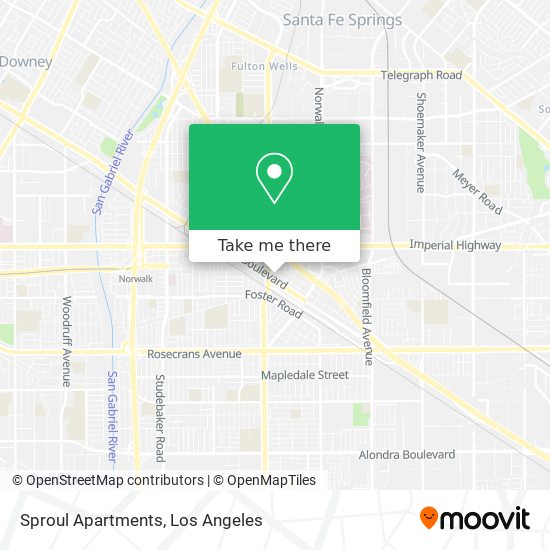 Sproul Apartments map