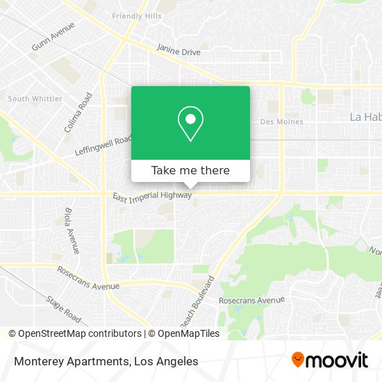 Monterey Apartments map