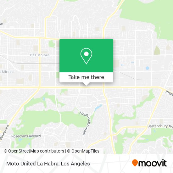 Moto United La Habra map