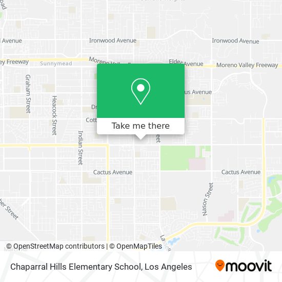 Mapa de Chaparral Hills Elementary School