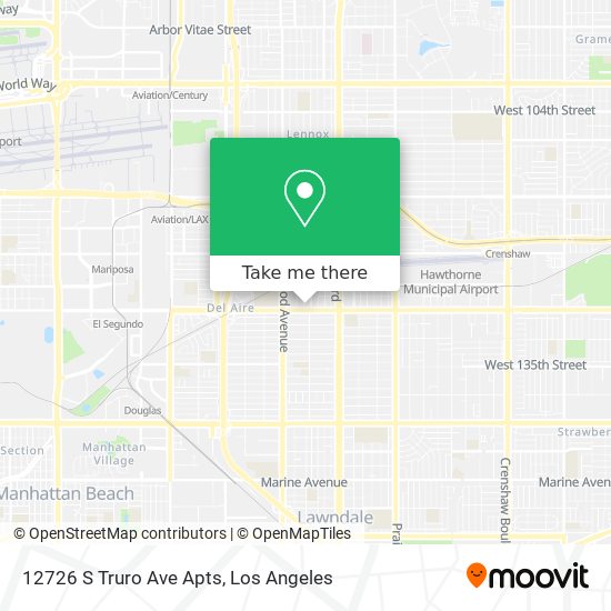 12726 S Truro Ave Apts map