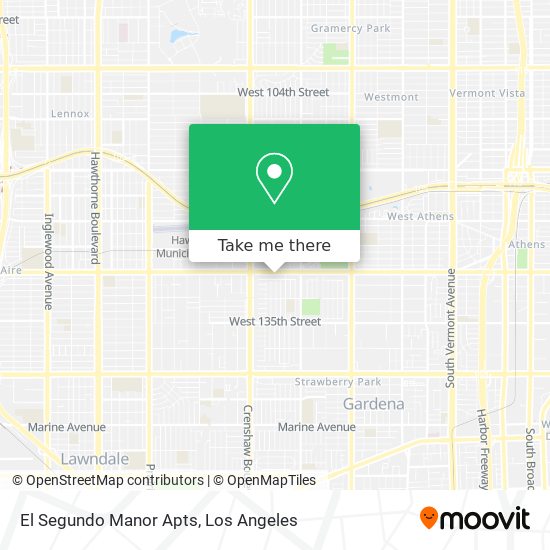 Mapa de El Segundo Manor Apts