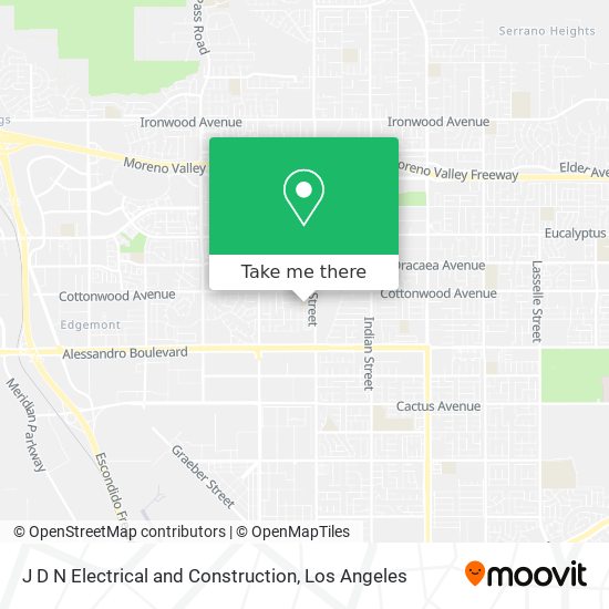 J D N Electrical and Construction map