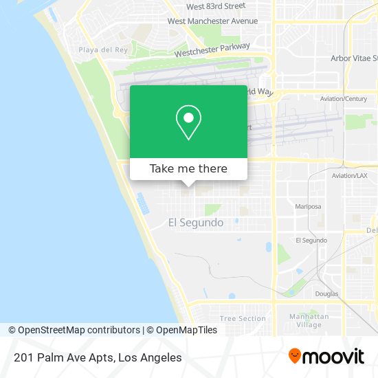 201 Palm Ave Apts map