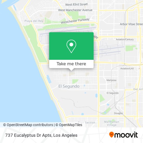 737 Eucalyptus Dr Apts map