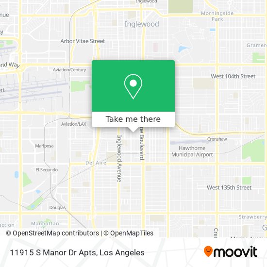 Mapa de 11915 S Manor Dr Apts