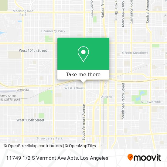 Mapa de 11749 1/2 S Vermont Ave Apts