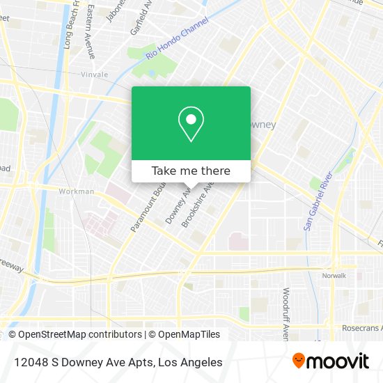 12048 S Downey Ave Apts map