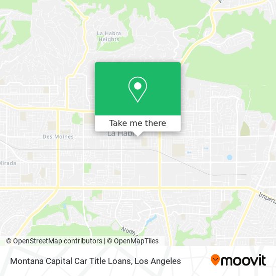 Montana Capital Car Title Loans map