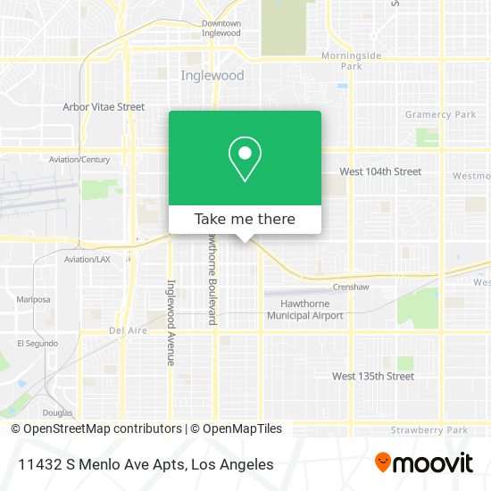 11432 S Menlo Ave Apts map