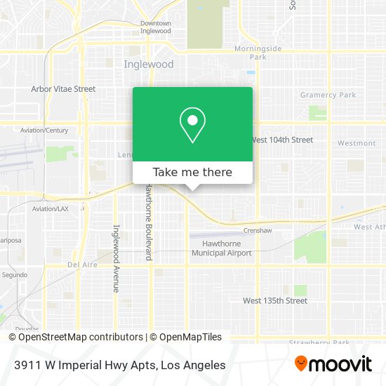 3911 W Imperial Hwy Apts map