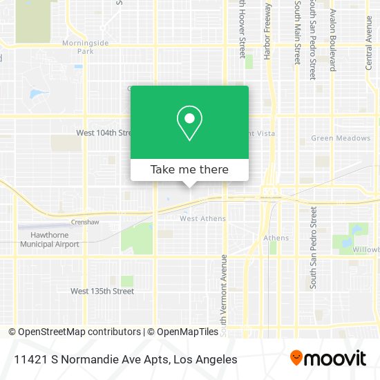 11421 S Normandie Ave Apts map